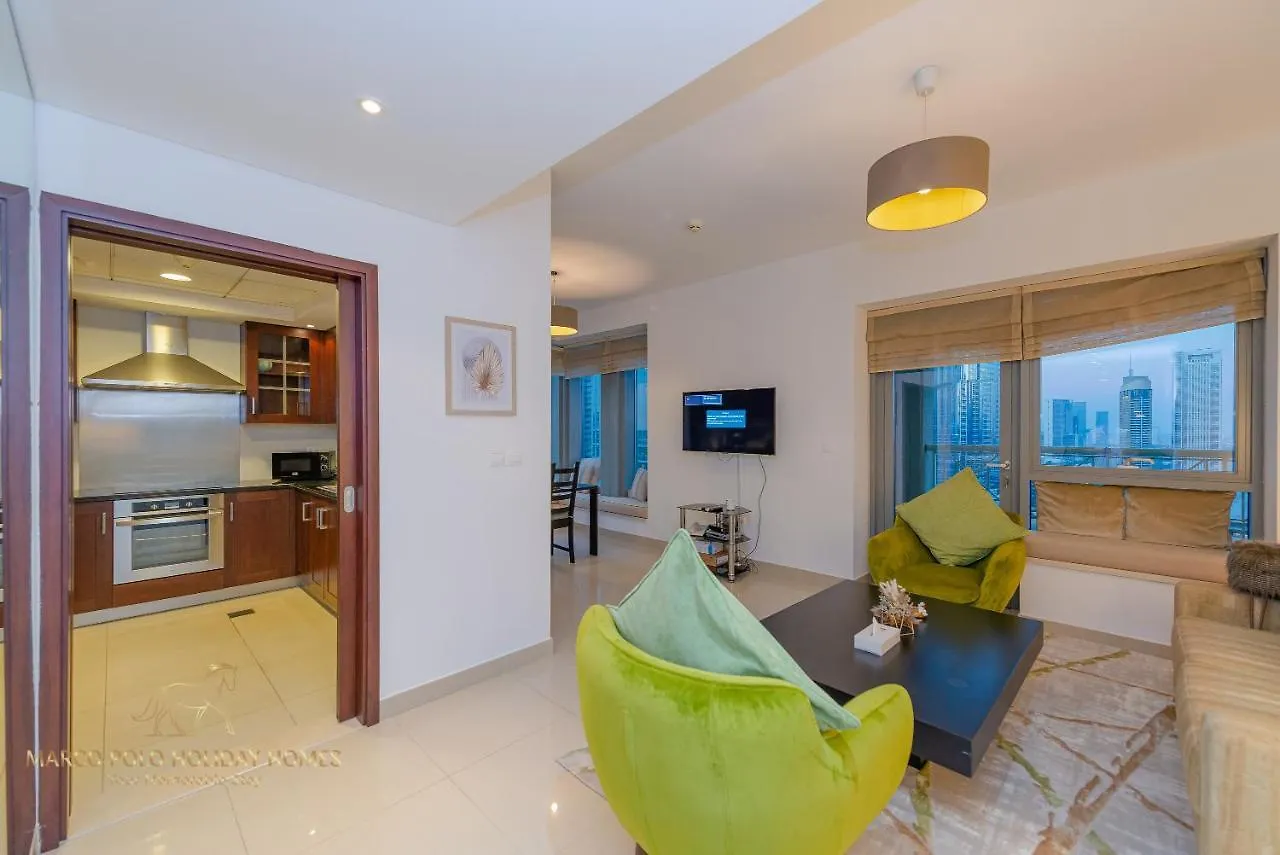 شقة Marco Polo - 2 Bedroom With Burj Khalifa View - 5 Min To Dubai Mall الإمارات العربية المتحدة